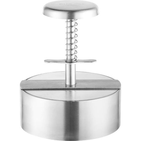 Ecleanfy - Poêle à hamburger en acier inoxydable 304 - Moule à steaks hachés de 11,5 cm (4,5 pouces), compatible lave-vaisselle (1/5)