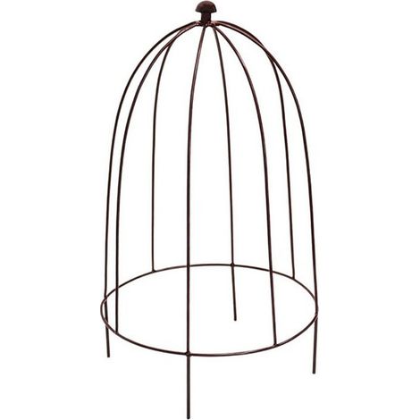 Outdoor Plant Support - Mild Steel - L26 x W26 x H55 cm - Bronze