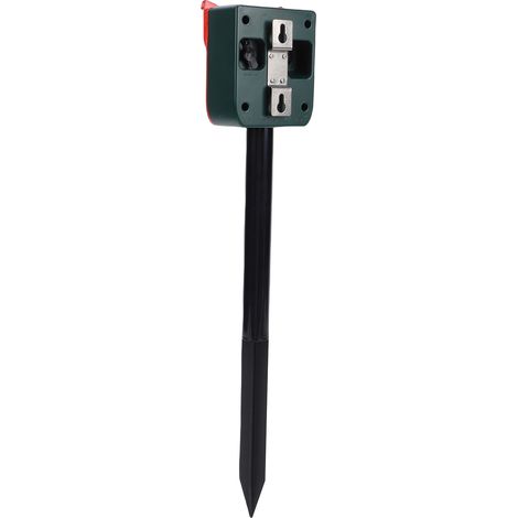 Solarbetriebene Bewegungsmelder-Alarmleuchte, 129 dB lauter Alarmton, blinkendes Licht, 13 Soundeffekte, IP55 wasserdicht, solarbetrieben, Bewegungsmelderleuchte für Bauernhof, Terrasse, Scheune, Hühn (1/5)