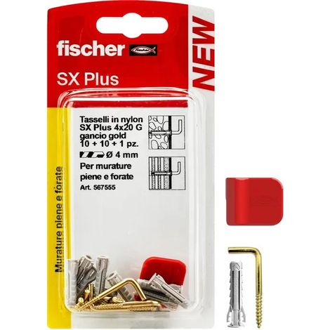 Cheville fischer sx plus gk 4 secteurs expansion 4x20 mm