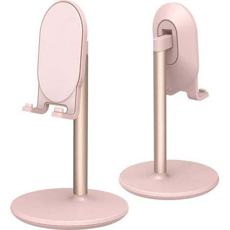 Support de téléphone de bureau, support de téléphone/tablette réglable pour bureau, compatible avec les téléphones/tablettes/iPhone/iPad/Switch de 4" (1/5)