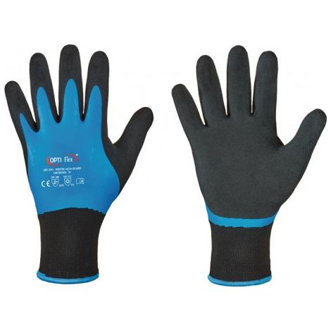 Gant Winter Aqua Guard taille 11 noir/bleu EN 388 EN 511 catégorie EPI II OPTIF (Par 12)
