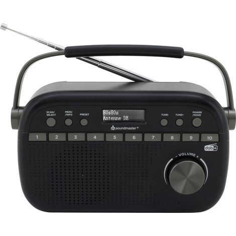 soundmaster DAB280SW Taschenradio DAB+, UKW Schwarz (1/3)