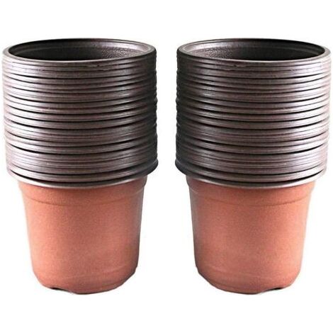 Cache-pot Lot de 100 Pots en Plastique pour semis et Plant, 10 cm