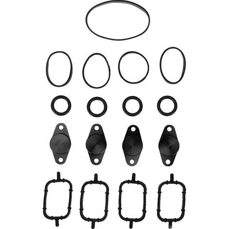 Swirl Flaps 4x22mm Flaps de moteur Swirl Flaps Supprimer bouchons d'obturation avec joints en caoutchouc pour E46 320d / 318d(Noir). (1/5)