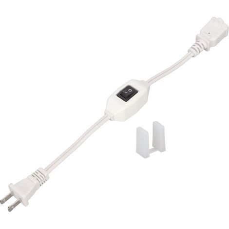 Verlängerungskabel mit Ein-/Ausschalter, 2-poliges Netzkabel (Stecker/Buchse) für 1-15P- auf 1-15R-Stecker (1/5)