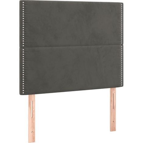 Maison Exclusive - Kopfteil Dunkelgrau 80 x 5 x 118/128 cm Samt
