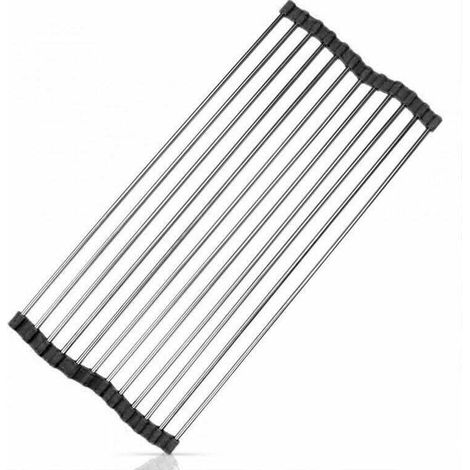Égouttoir et/ou Repose Plat Pliable Noir (1/5)