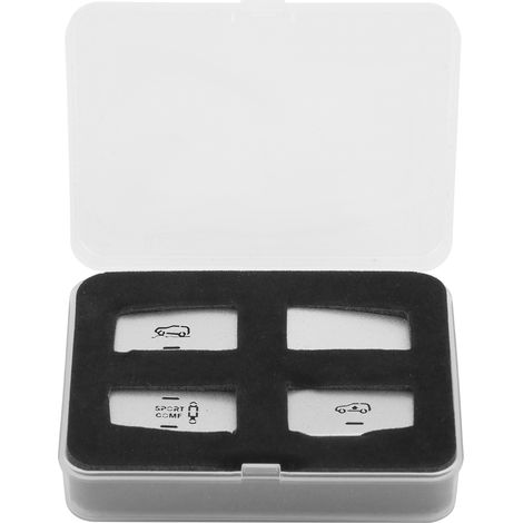 Eosnow 4 Stück hängende Einstellknopf-Ordnungsaufkleber aus Aluminiumlegierung, passend für Mercedez Benz ML/GL/GLE/GLSA Typ