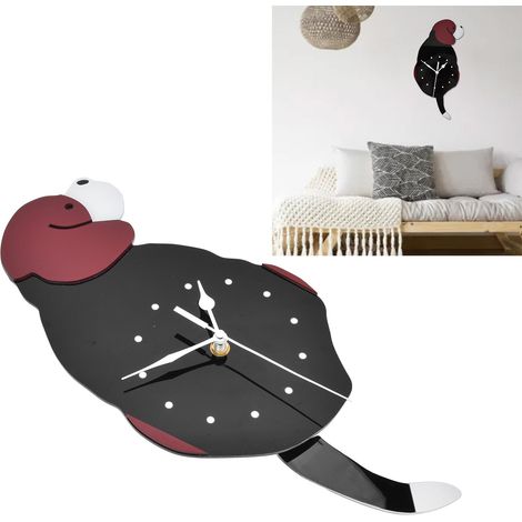 DIY-Wanduhr mit wackelndem Hundeschwanz – Schlichte und elegante Dekoration für Zuhause und Büro (1/5)