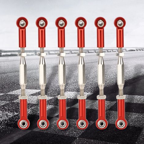 6 tiges de connexion réglables en aluminium 81mm pour servomoteurs de modélisme RC (1/5)
