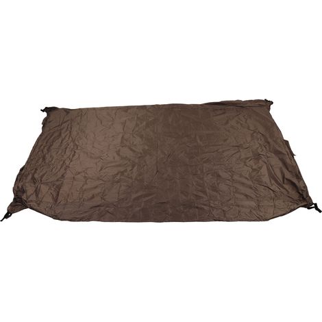 Housse de table de ping-pong d'extérieur imperméable et anti-poussière, revêtement argenté, marron, pour cour ou terrasse. (1/5)