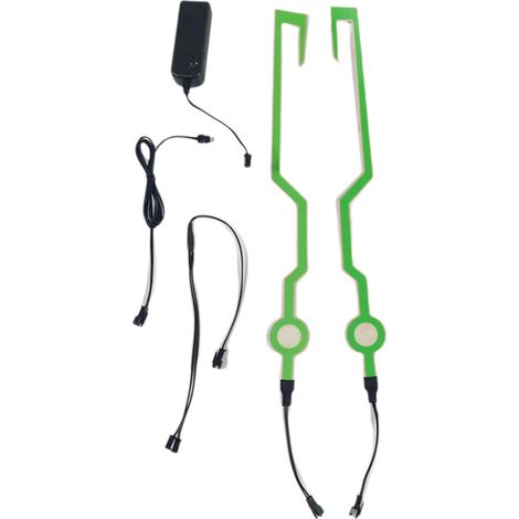 Bande lumineuse à clip pour casque, élément lumineux EL à lumière froide, éclairage nocturne pour casque de moto, bande lumineuse à lumière froide (1/5)