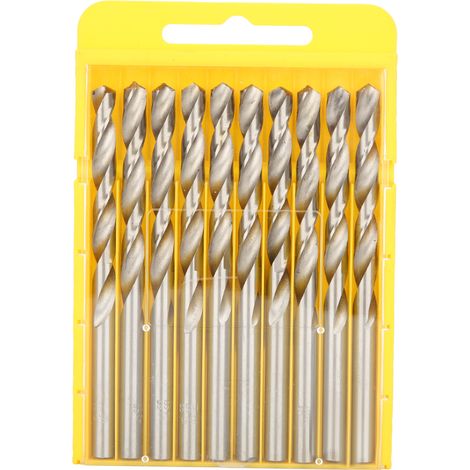 10PCS/Box High Speed Steel Drill Bits Straight Shank Twisted Drill Bits6.5mm (1/5)