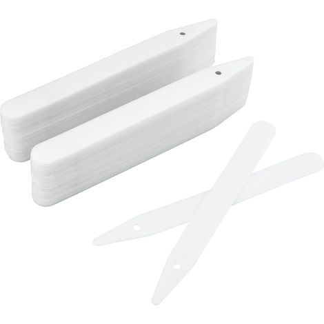 100 Pièces 15CM Etiquette Pour Plante, Suspendable Etiquettes Jardin Exterieur,Etiquettes Semis Réutilisable,Etiquette Plantation Potager-Blanc (1/5)