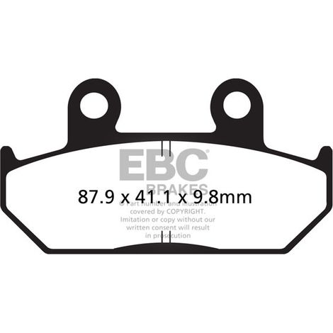 Pastillas de freno EBC FA124/2 (juego para 1 disco)