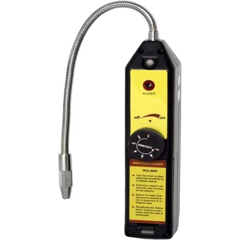 1 Pièce -6000 Détecteur de Fuites de Fréon Testeur de Gaz Halogène HVAC Réfrigérant AC Sniffer R22 R410A ABS Testeur de Gaz Halogène (1/4)