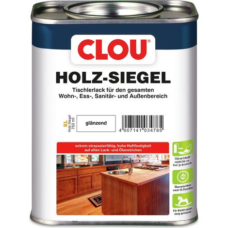 Clou Holz Siegel 750 ml glänzend Holzschutzfarbe (1/2)