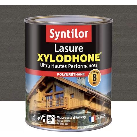 Lasure SYNTILOR Xylodhone 8 ans Anthracite 1 L (1/3)