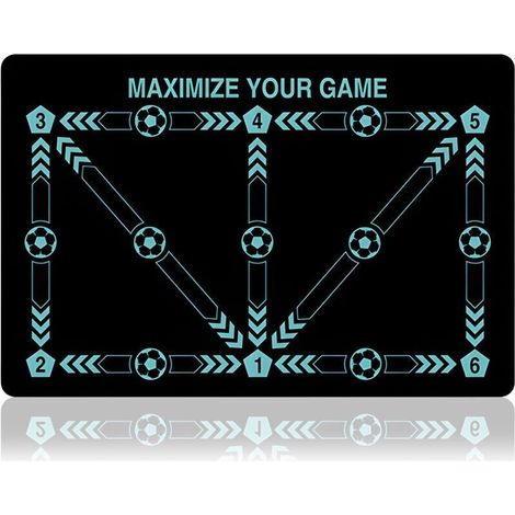 Tapis Pédagogique pour l'Entraînement Footballistique - Développe la Technique, le Contrôle et la Coordination - Pour un Entraînement Efficace à Domicile