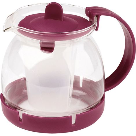 LIFESTYLE tetera con filtro microondas 0,8 l 1196 , Tetera con filtro microondas 0,8 litros- Marca: Lifestyle Material: vidrio Con filtro 800 ml. - Dos colores por caja: gr