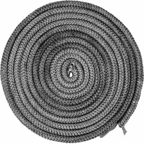 Joint de porte et fenêtre，4 M Joint Ø 10 mm Cordon d'étanchéité pour Poêle, Joint Fibre de Verre Ficelle Joint de Porte Four, Joint de Cheminée Insert Poêle, Résistant à 550° C (1/5)