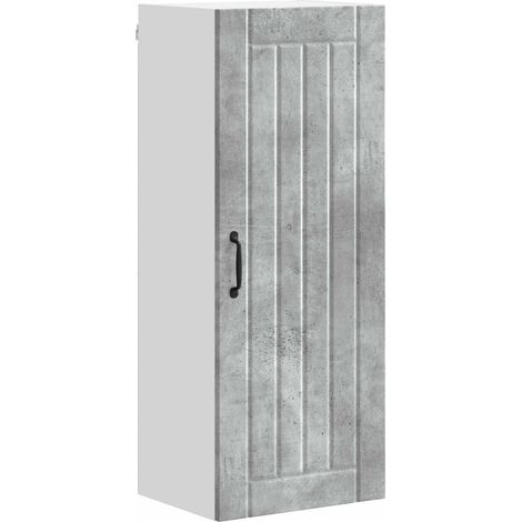 Maison Exclusive - Armadietto a muro LUCCA Grigio Cemento 40 x 31 x 100 cm
