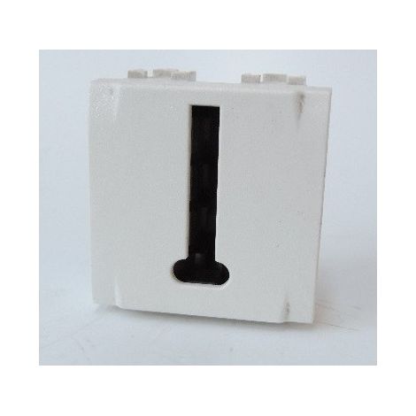 Prise téléphone en T Livinglight - Blanc - 2 modules BTICINO N4240