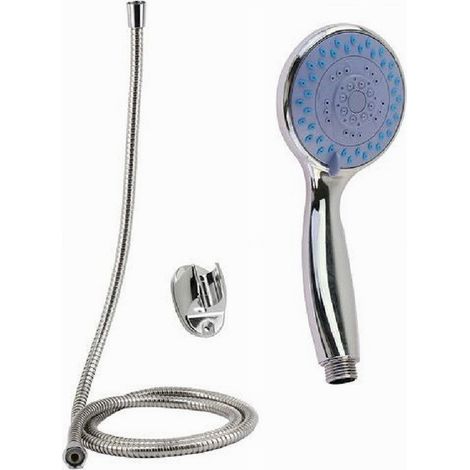 Cleafe - Kit Doccetta Doccino Soffione Doccia Bagno Multigetto Laccio 1,5mt Staffa 79979 - (1/2)