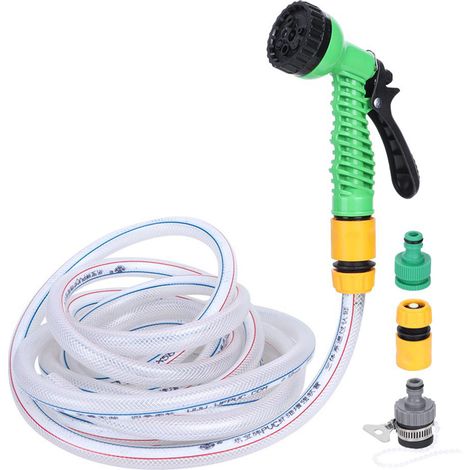 Watering Kit Gardening Household Water Spray Irrigation Car Wash Telescopic Flexible Hose Set (1/5)