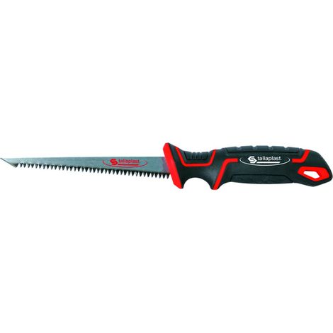 Taliaplast – Scie à guichet pour plâtre 160 mm – Lame acier SK5 vernie – Denture trempée par induction – Poignée bi-matière ergonomique – 480608 (1/4)
