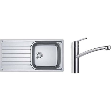 PACK Franke Spark SKX/SKL611-100 + Mitigeur Smart à bec - Coloris : (1/2)