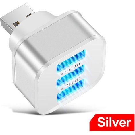 Hub USB 2.0 à 3 ports, adaptateur USB 1 vers 3(L38) (1/5)