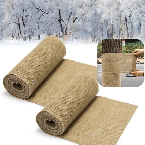Lot de 6 Rouleaux de Bande en Toile de Jute pour Protection Hivernale des Plantes et Arbres - Anti-Gel, Isolation Racines - 30 x 140 cm-lsw (1/4)