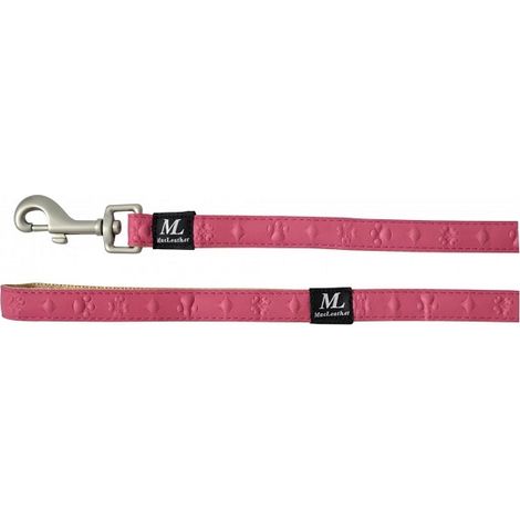 CORREA MAC LEATHER STAR FUCSIA 20mm x 120cm