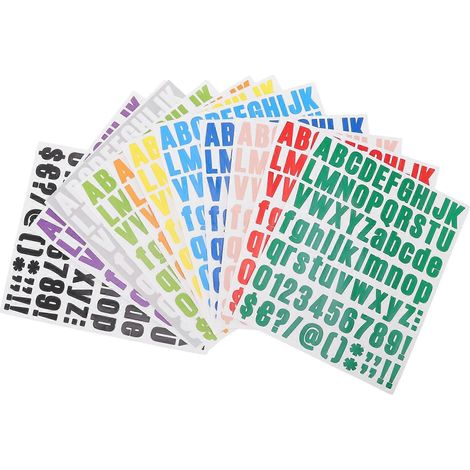 12 Bügelbuchstaben in 12 Farben, Hitzetransferaufkleber für Kleidung