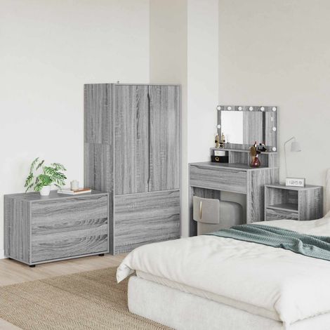 vidaXL Armoire de rangement Gris Sonoma 80 x 48 x 57 cm