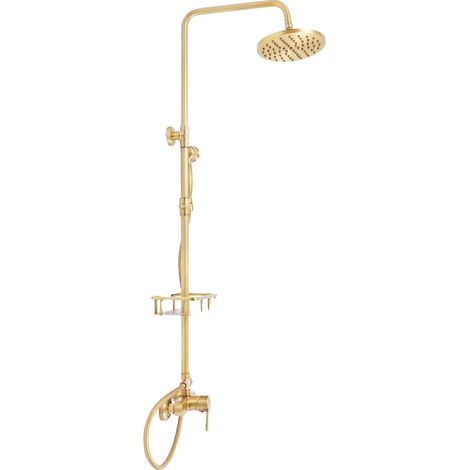 Ensemble de douche, hauteur réglable, système de douche complet, Bronze (1/2)
