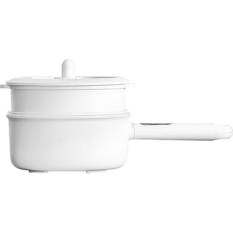 Poêle électrique multifonction portable 2,5L, cuiseur à frire pour étudiants, avec cuit-vapeur, pour dortoir bureau (1/5)