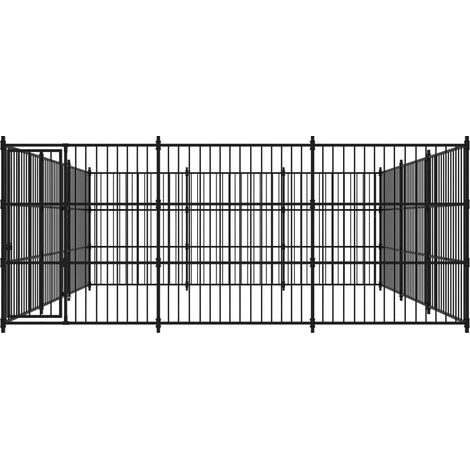 Maison Exclusive - Outdoor-Hundezwinger 450×450×185 cm