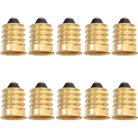 Adaptateurs pour ampoules E12, 10 pièces, convertisseurs de douilles, adaptateurs de culot à vis, connecteurs pour ampoules LED
