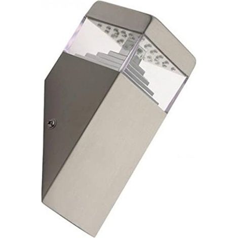 Applique a parete 32 led smd 3 watt da giardino terrazzo in acciaio lampada luce esterno