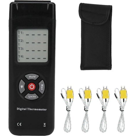 Thermomètre à contact thermocouple de type TL-TK04 4K avec écran LCD (1/4)