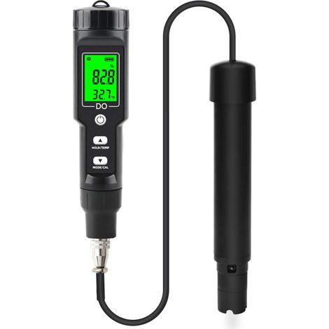 Messgerät für gelösten Sauerstoff, professioneller digitaler Analysator für gelösten Sauerstoff, Detektor für gelösten Sauerstoff 0,0-30,0 mg/L Konzentrationstester für Aquarium, Aquakultur