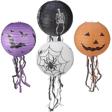 Stück Papierlaternen für Halloween-Dekoration