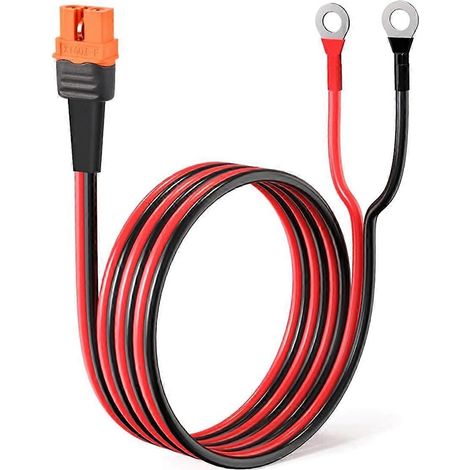 Connecteur femelle XT60i 12AWG vers joint torique pour batterie RC, station d'alimentation solaire portable et panneau solaire (100 cm). (1/5)