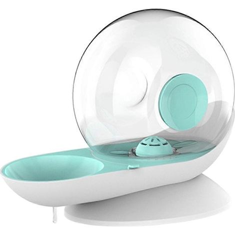 Chat chien eau fontaine Snail Shaped automatique Drinker pour chats animaux eau Dispenser Filter grand Drinking bol bleu (1/5)