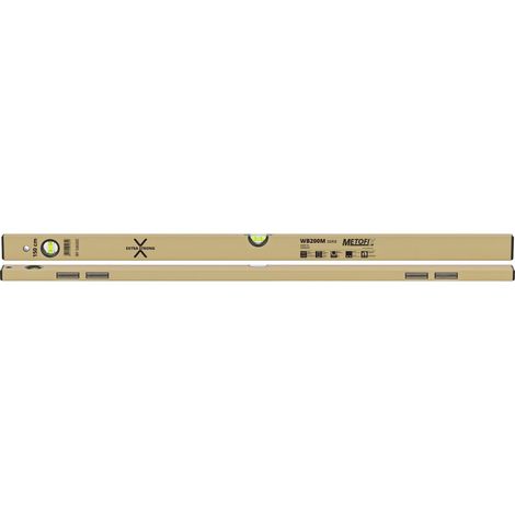 Metofix WB200M Niveau à Bulle Magnétique - 200 cm - NETIM - 547202