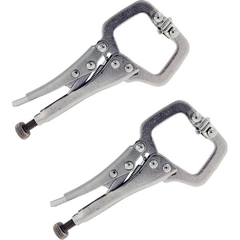 TrAdE Shop Traesio - Pinza Autobloccante A Scatto Morsetto Ganascia A C Regolabile A Vite 240mm 11" - (1/3)