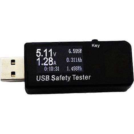 Multimètre USB, voltmètre, testeur de tension, de courant et de puissance rétroéclairé, ampèremètre (1/4)